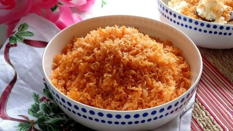 Cách làm ruốc cá hồi ngon tơi, không bị khô cho bé ăn dặm